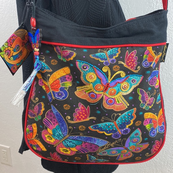 Laurel Burch Handbags - LAUREL BURCH BUTTERFLIES MEDIUM shoulder/Crossbody TOTE
